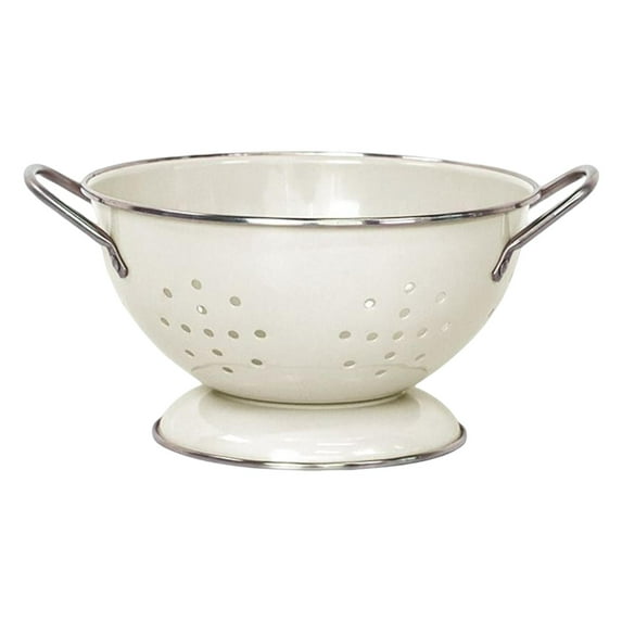 Colcolo 7.68" Metal Vintage Enamel Food Colander