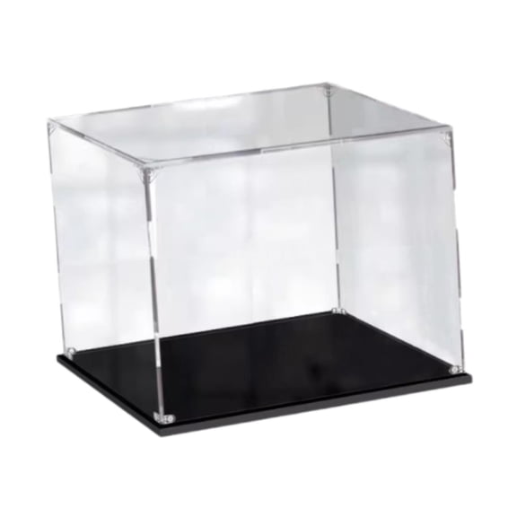 Colcolo Acrylic Display Case Action Figure Display Case for Toys Souvenirs Cosmetics black base