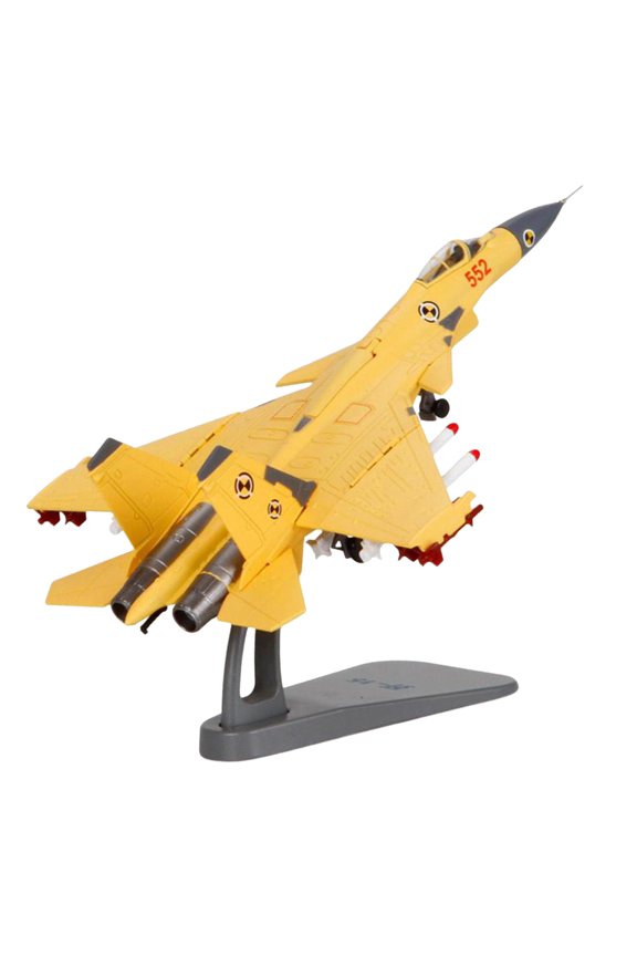 Airplane Model Toy 1/100 Scale Aircraft Model for Table Cafe Living Room yellow