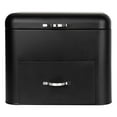thumbnail image 1 of Colcolo Bread Box Durable Practical Metal Food Storage Container with Lid and Drawer Black, 1 of 8