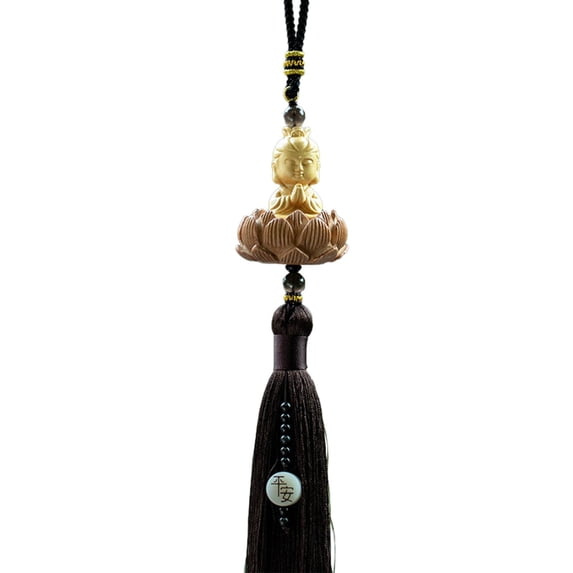 Colcolo Buddha Statue Car Rearview Mirror Charm Pendant for Car Home Decor Wall Style E