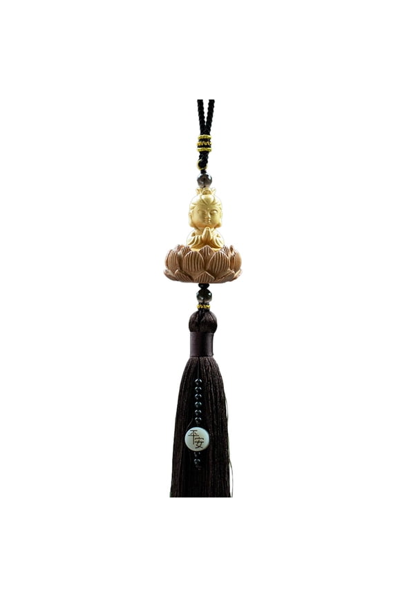 Buddha Statue Car Rearview Mirror Charm Pendant for Car Home Decor Wall Style E