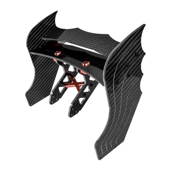 Colcolo Carbon Fiber Tail Wing Replacement for 1/7 RC Car Hobby Remote Control Truck Red