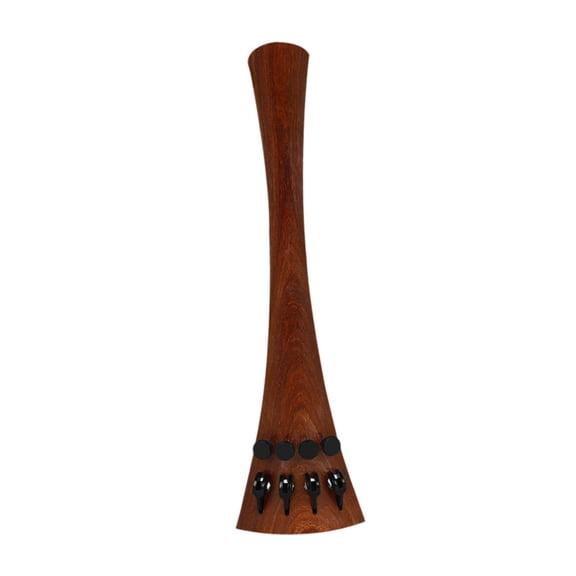 Colcolo Cello Tailpiece, Built in 4 Fine Tuner with Adjusters, Wood Tailpiece for 4/4 Cello Musical Instruments Parts Replacement