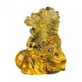 thumbnail image 1 of Colcolo Chinese Dragon Statue Art Crystal Dragons Family Figurine for Home Decor Car Gold, 1 of 8
