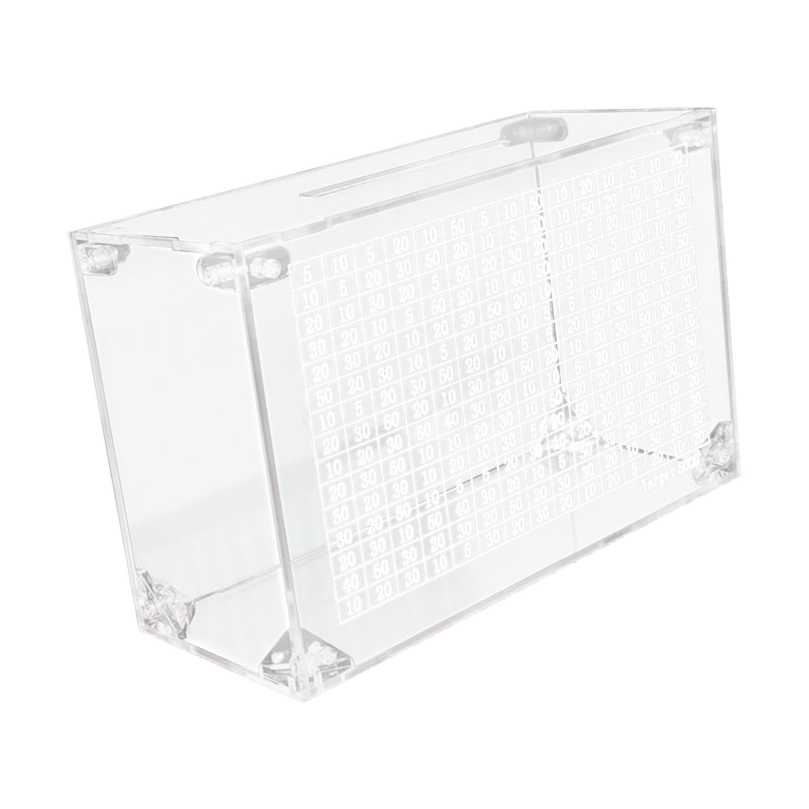 Colcolo Clear Acrylic Piggy Bank Desktop Tabletop Ornament for Living Room Boys Kids