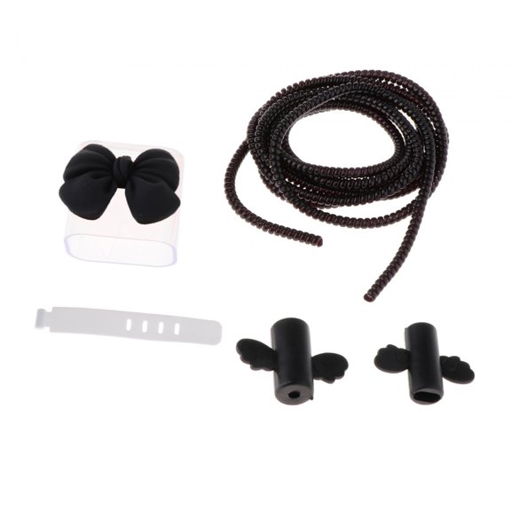 Colcolo Cute Charging Cable Protective Cover Clear Phone Accessories Protective Case black