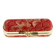 Colcolo Embroidered Brocade Lipstick Case Holder - Organizer Bag for Purse- lipstick