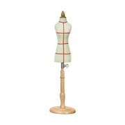 Colcolo Female Dress Form Mini 1/4 XS Size Mannequin Body for Small Clothing Display With Line Marking