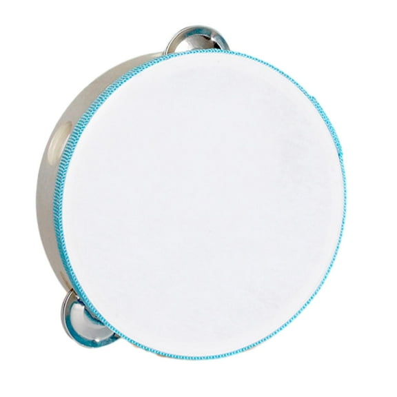 Colcolo Hand Drum Musical Instrument Wooden Tambourine for Children Game Toys Adults Blue