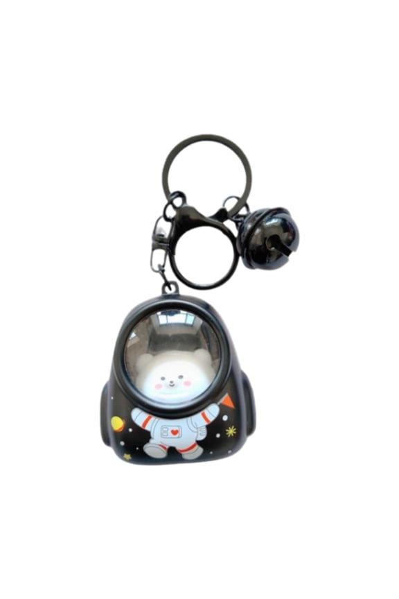 Keychain Keyring Astronaut Cat Claw Machine Classroom Rewards Keychain Charm black