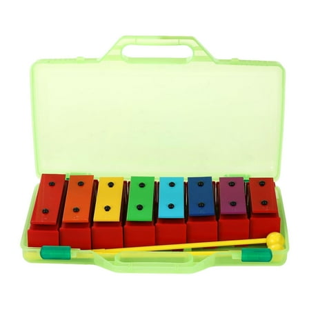 Colcolo Kids Xylophone 8 Notes Glockenspiel Xylophone for Band Beginner Kindergarten 15R