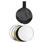 Colcolo Light Reflector Photography Reflector Round with Bag Portable Multi Disc 60cm