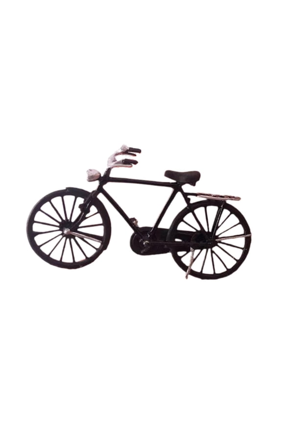 Miniature Bike 1:64 3D Tiny Creative Model Hand Paint Little Vehicle Figures for black