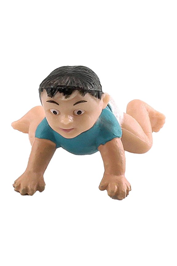 Miniature People Figure Mini People Figurine Sand Table Micro Landscape Railways Simulation Model People Painted Figure Model Baby