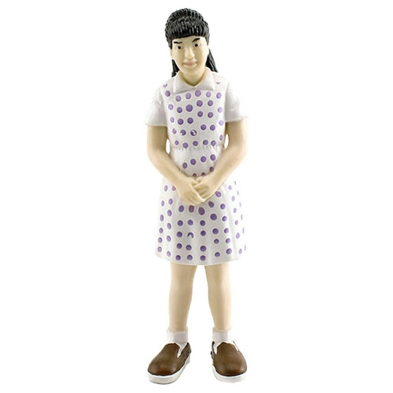 Colcolo Miniature People Figure Mini People Figurine Sand Table Micro Landscape Railways Simulation Model People Painted Figure Model Girl