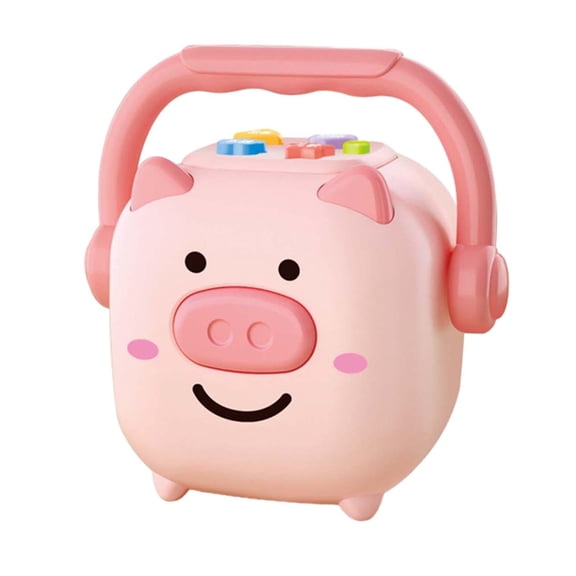Colcolo Money Saving Box Photography Props Figurine Singing Cartoon Money Saving Jar for