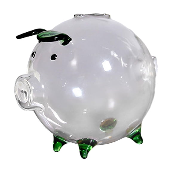 Colcolo Piggy Bank Clear Keepsake Bank Practical Gift for Bedroom Holiday Shelf