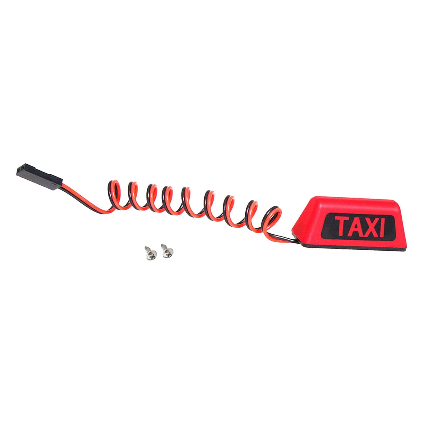 Colcolo RC Taxi Light Accessory Taxi Cab Roof Top for 1/8 1/10 RC Car Model DIY Accs red