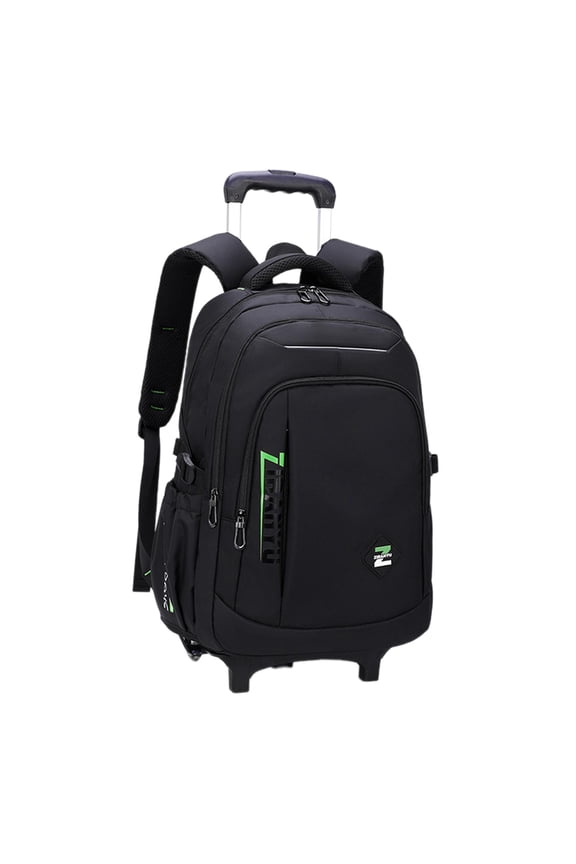 Rolling Backpack Portable Carry on Luggage Bag for Business Overnight 2 Small Wheels