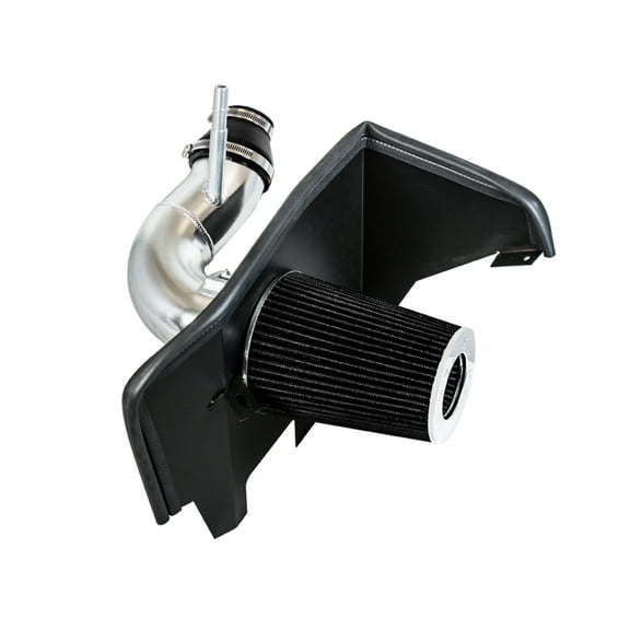 Cold Air Intake Airflow Inductions System with Heat Shield Kit + Filter Combo Black Compatible For 16-23 Chevy Camaro 2.0L Turbo