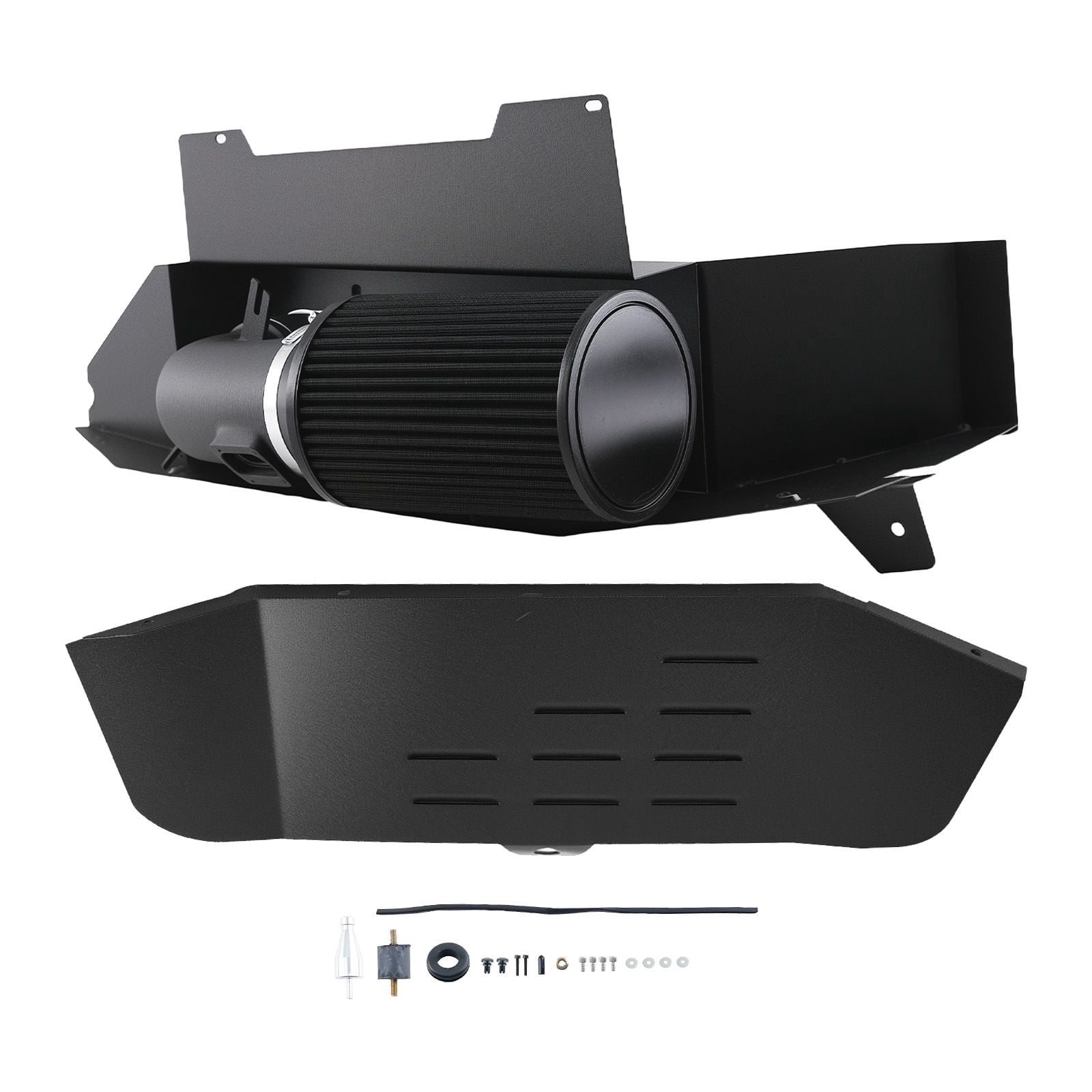 Cold Air Intake Kit for BMW 228i 320i 328i 420i 428i 2.0T N20 Engine, 3.5" Black Powder Coated Aluminum Intake Pipe with Insulated Air Box and Filter, SKU 36682552