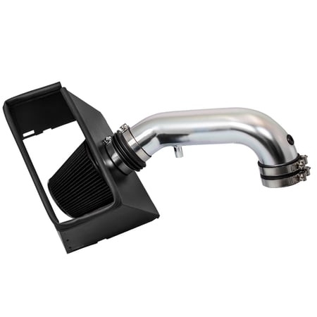Cold Air Intake System with Heat Shield Kit + Filter Combo BLACK Compatible For 09-15 Dodge Ram 1500/09-11 & 13-15 Dodge Ram 2500/09 & 11 Dodge Ram 3500 HEMI 5.7L V8