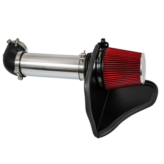 Cold Air Intake System with Heat Shield Kit + Filter Combo RED Compatible For 05-08 Dodge Magnum / 06-08 Dodge Charger / 05-10 Chrysler 300/08-10 Dodge Challenger HEMI 5.7L / 6.1L V8