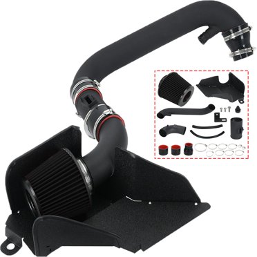 Aosuracing Cold Air Intake Kit For Audi A3/S3, VW Passat/Tiguan 2.0L TSI – Black Pipe, Red Filter