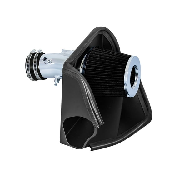 Cold Air Intake System with Heat Shield Kit + Filter Combo BLACK Compatible For 07-12 Nissan Altima 3.5L V6
