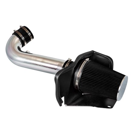 Cold Air Intake System with Heat Shield Kit + Filter Combo BLACK Compatible For 11-19 Dodge Durango 5.7L V8 / 2011-2019 Jeep Grand Cherokee 5.7L V8