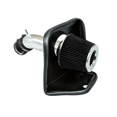 Cold Air Intake System with Heat Shield Kit + Filter Combo BLACK Compatible For 14-17 Mazda 3 / Mazda 6 2.5L L4