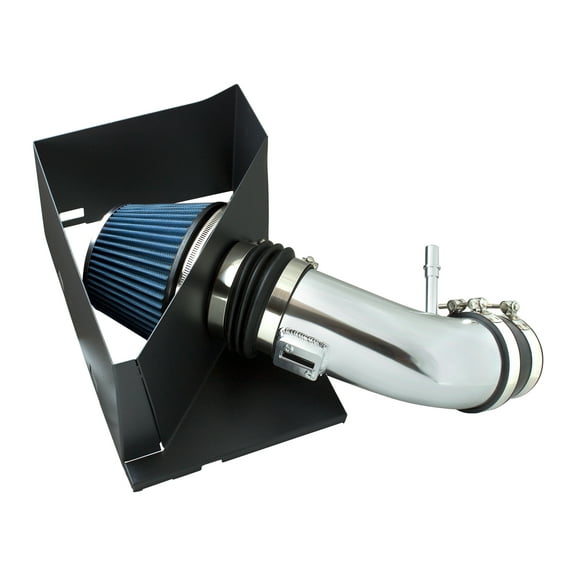 Cold Air Intake System with Heat Shield Kit + Filter Combo BLUE Compatible For 14-18 Ram 2500/3500 6.4L V8