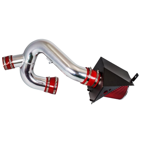 Cold Air Intake System with Heat Shield Kit + Filter Combo RED Compatible For 12-14 Compatible Ford F150 3.5L V6 EcoBoost