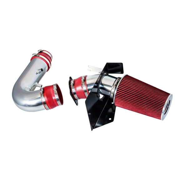 Cold Air Intake System with Heat Shield Kit + Filter Combo RED Compatible For 97-03 Compatible Ford F150/ Compatible Ford Expedition V8 4.6L/5.4L