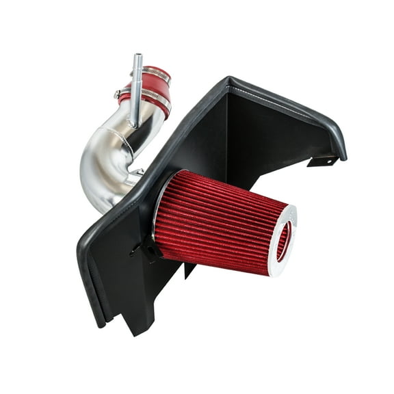 Cold Air Intake System with Heat Shield Kit + Filter Combo Red Compatible For 16-23 Chevy Camaro 2.0L Turbo