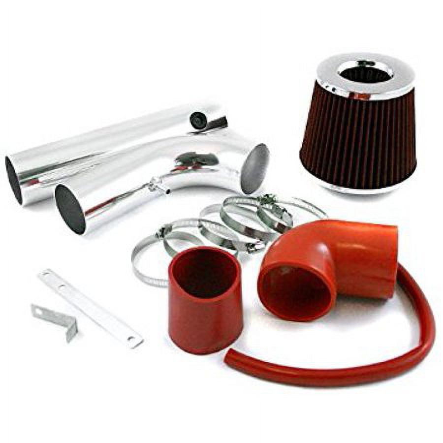 Cold Air intake CAI System Kit With Red Filter Made For And Compatible With 1997 - 2003 GMC Sonoma Chevrolet S-10 2.2L 97 98 99 00 01 02 03
