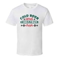 thumbnail image 1 of Cold Beer And Christmas Cheer Tee Fun Christmas Tshirt Holiday T Shirt, 1 of 1