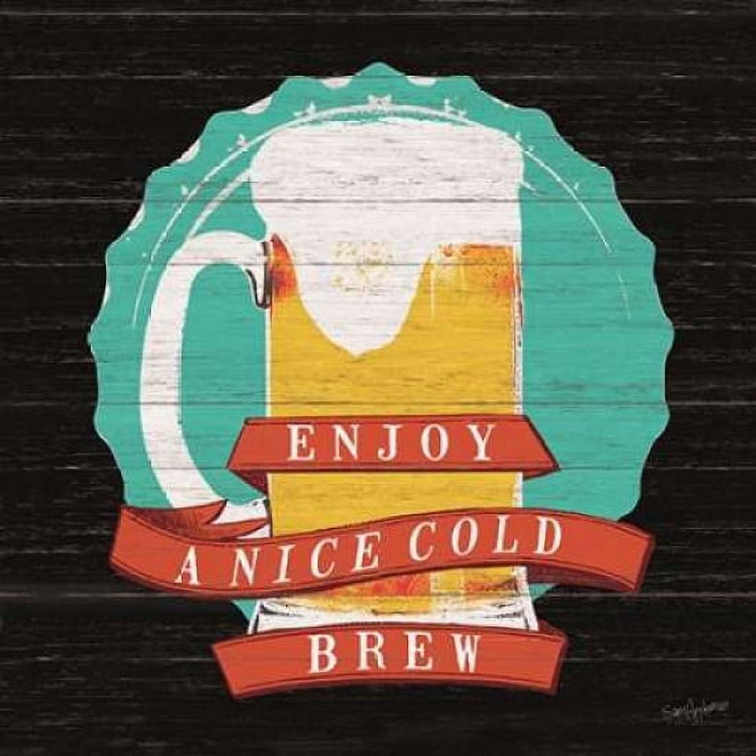Cold Beer Canvas Art - Sam Appleman (24 x 24)