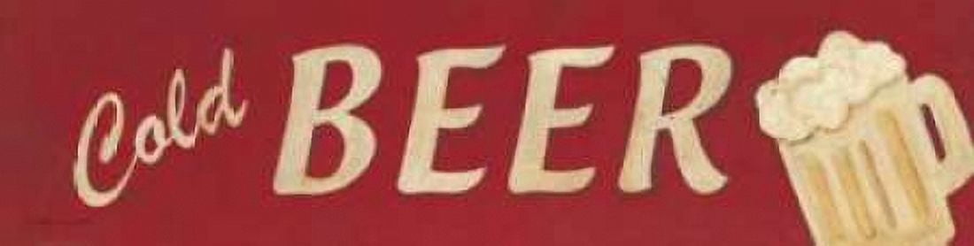 Cold Beer Canvas Art - Stephanie Marrott (12 x 36)