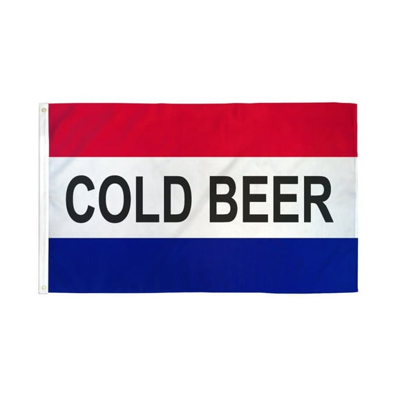 Cold Beer Flag 3x5ft Poly