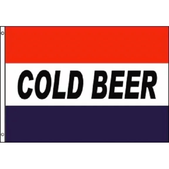 Cold Beer Flag Bar Advertising Banner Party Pennant Store Sign 3X5 100D