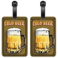 thumbnail image 1 of Cold Beer - Luggage ID Tags / Suitcase Identification Cards - Set of 2, 1 of 5