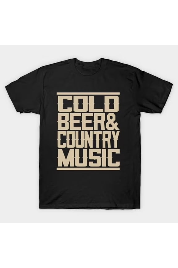 Cold Beer Music Funny Countrong Graphic H55922 UniS1ex T-S1Hirt, Up to Size 5XL