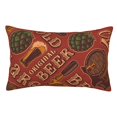 thumbnail image 1 of Cold Beer Vintage Pillowcase 14x20 Rectangle Throw Pillow Case Cover Cushion with Hidden Zipper for Sofa Couch Car, 1 of 2