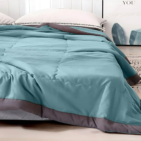 Cold Blanket,Cooling Comforter Queen Size Ice Blanket for All Season,Lightweight Summer Cooler Quilt for Hot Sleepers and Night Sweats Cooler Comforter(Blue 55*40in)from QiwagFerng