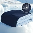 thumbnail image 1 of Cold Blankets for Sleeping - Lightweight Summer Blanket Twin XL Size for Bed, Cooling Ice Breathable Double-Sided Bedding Essentials for Hot Sleepers as Gifts, Blue, 66x90 Inches, 1 of 12