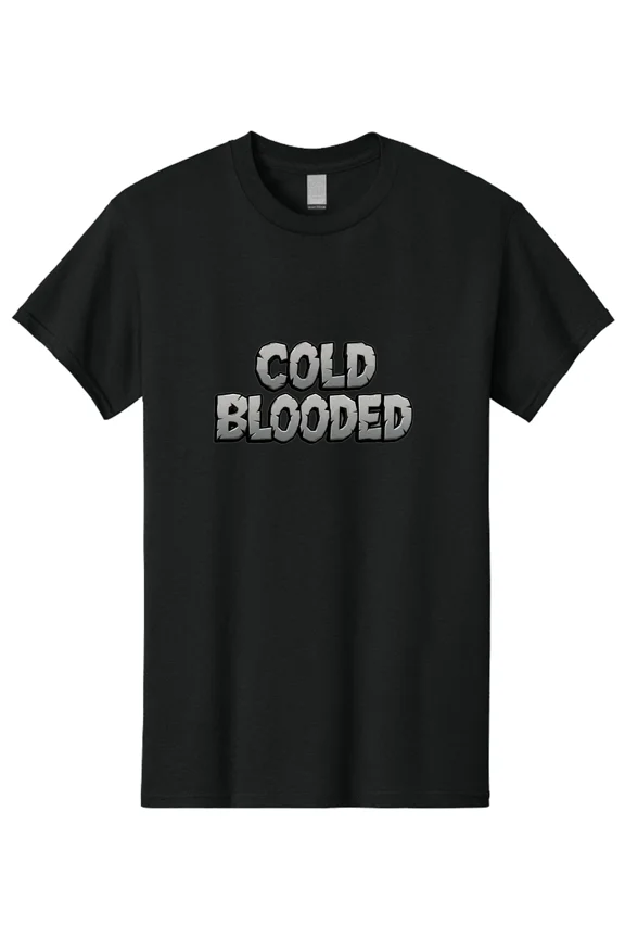 Cold-Blooded-4 Mens Graphic Tee, 100% Cotton, Casual Summer Wear