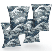 Cold Blue Eco-Friendly Ice Packs for Lunch Boxes and Coolers  Great Wave Design (4) Pack