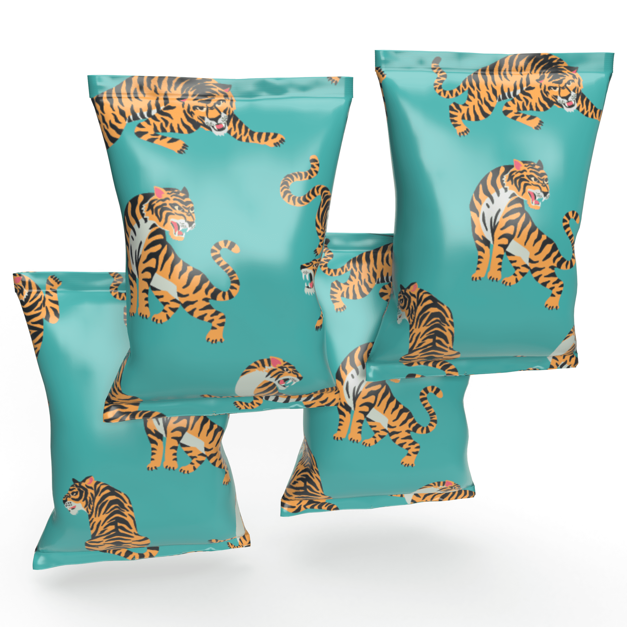 Cold Blue EcoFriendly Ice Packs for Lunch Boxes and Coolers Tiger